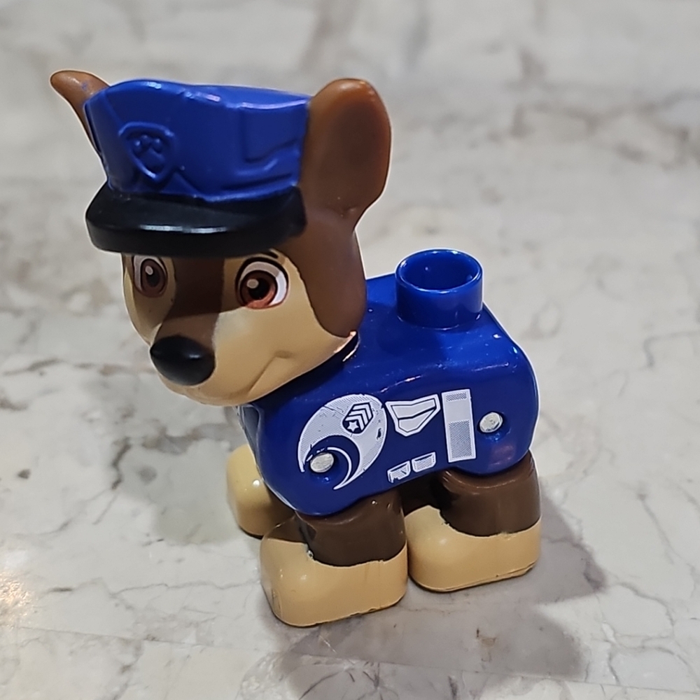 PAW Patrol Pup Lego Duplo compatible Mega Bloks figure‎ Chase Toy